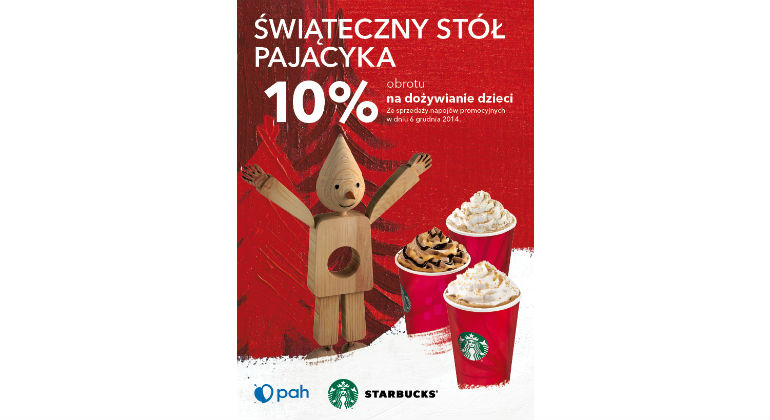 Starbucks® partnerem akcji „Świąteczny Stół Pajacyka”